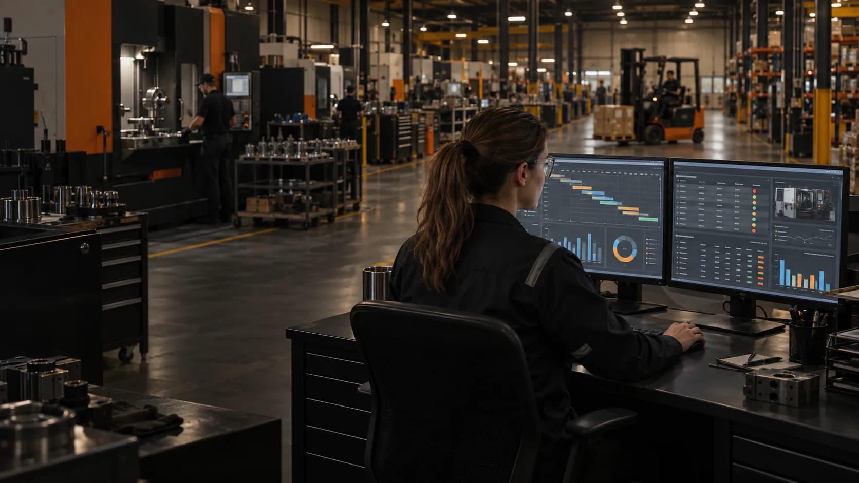 Connected supply chain information moving from factory operations to business decisions