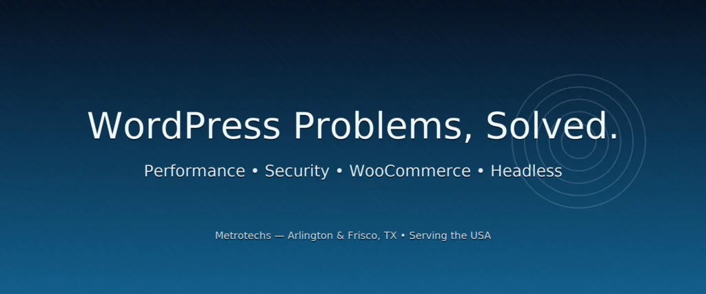 wordpress services in arlington and frisco tx