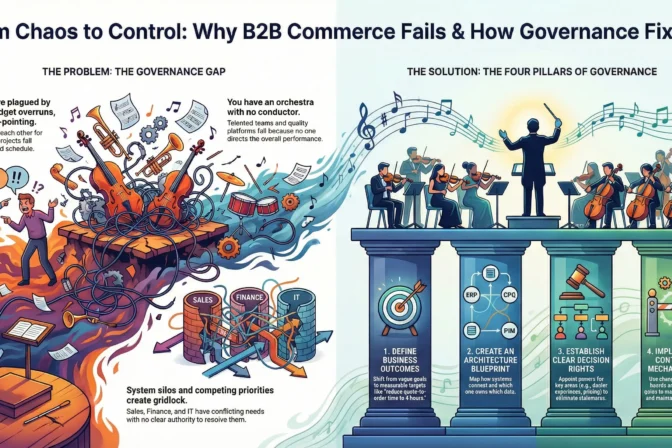 B2B Commerce Governance for Manufacturers: Stop Wasting Millions on Chaos